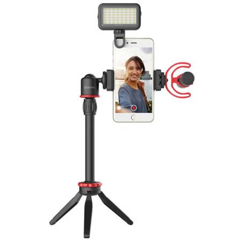 Набір для влогерів BOYA BY-VG350 з петличним мікрофоном BY-MM1+ и LED світлом
