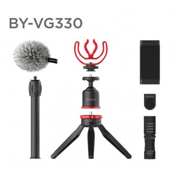 Набор для Влогеров BOYA BY-VG330 с петличными микрофоном BY-MM1
