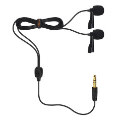 Петличний мікрофон COMICA CVM-D02 Dual-head Lavalier Microphone (R6.0m)