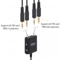 Адаптер COMICA Multi-Functional 3.5mm (support both TRS and TRRS 3.5mm Mics) to USB TYPE-C Audio Cable Adapter