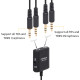 Адаптер COMICA Multi-Functional 3.5mm (support both TRS and TRRS 3.5mm Mics) to USB TYPE-C Audio Cable Adapter