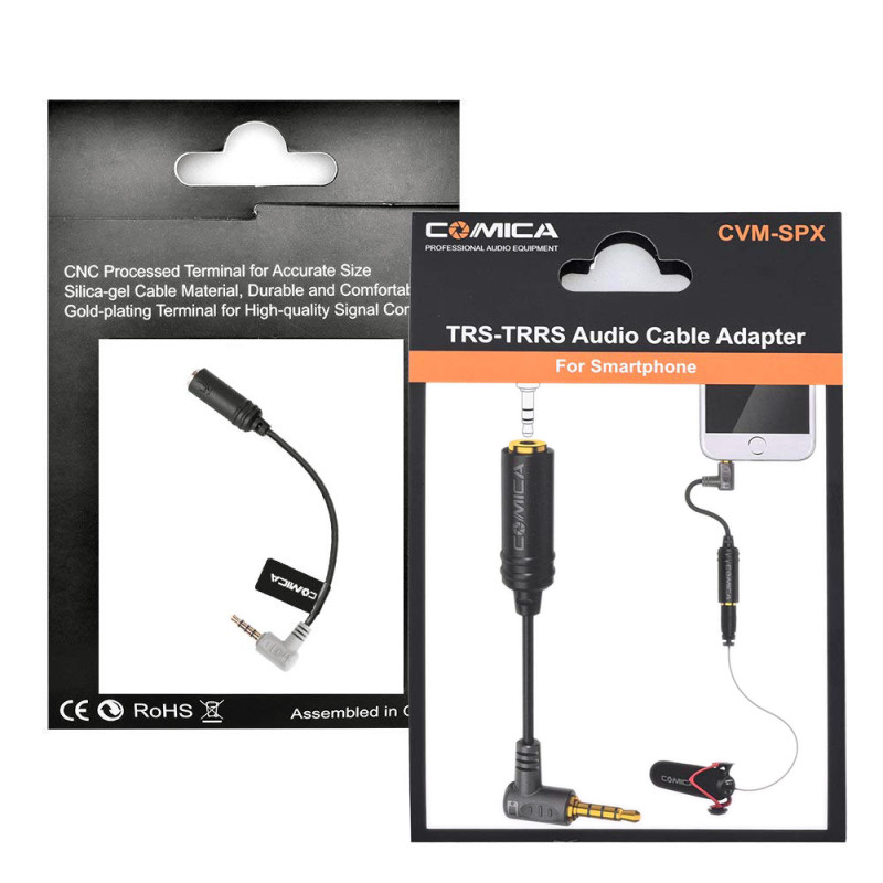 Адаптер COMICA Multi-Functional 3.5mm (support both TRS and TRRS 3.5mm Mics)
