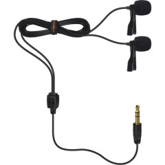 Петличный микрофон COMICA Dual-head Lavalier Microphone CVM-D02 (B2.5m)