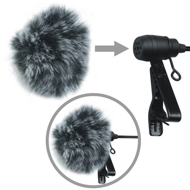 Петличный микрофон COMICA Dual-head Lavalier Microphone CVM-D02 (B4.5m)