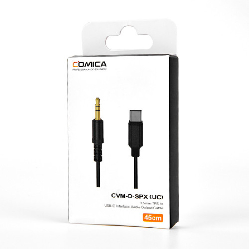 Переходник COMiCA CVM-D-SPX(UC) mini Jack 3.5мм TRS - Type-C