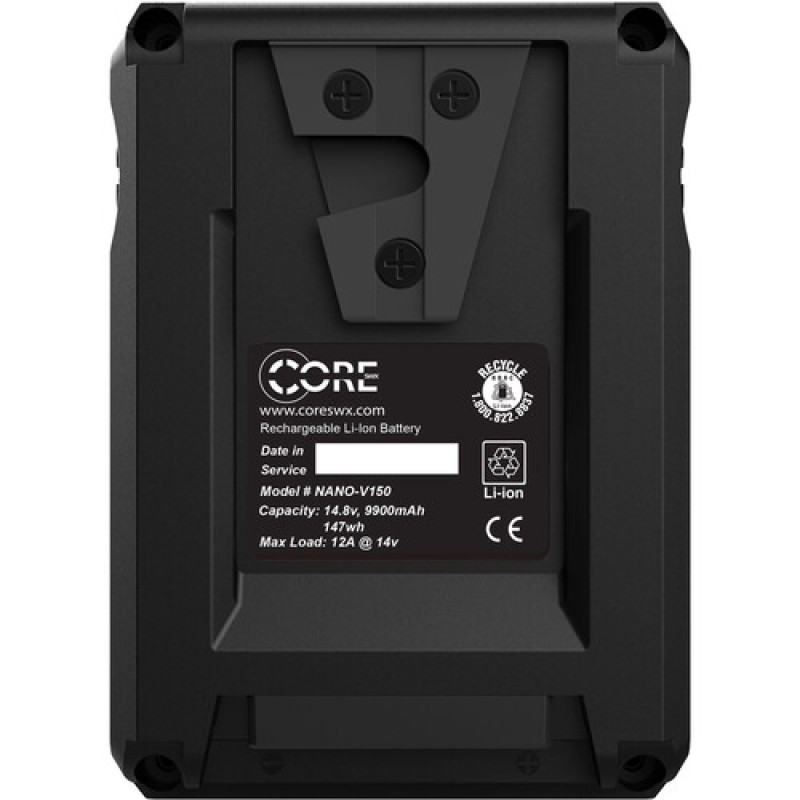 Комплект із 4 акумуляторів Core SWX NANO Micro 147 Вт·г із зарядним пристроєм для чотирьох акумуляторів (V-Mount)