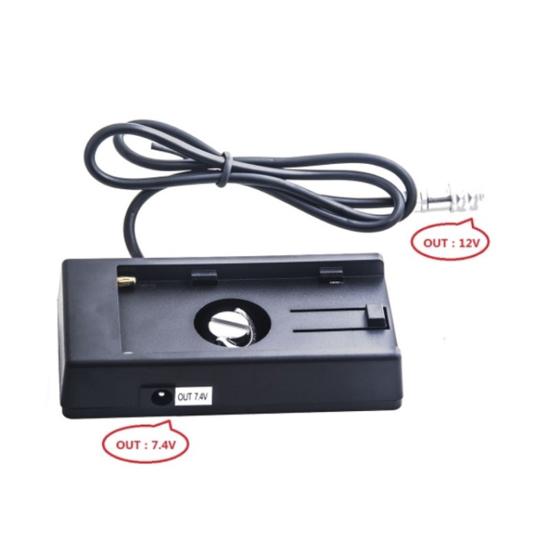 Кабель живлення DigitalFoto BMPCC 4K 6K power supply cable with F970 battery adapter (Straight cablе) (BMPCC04)