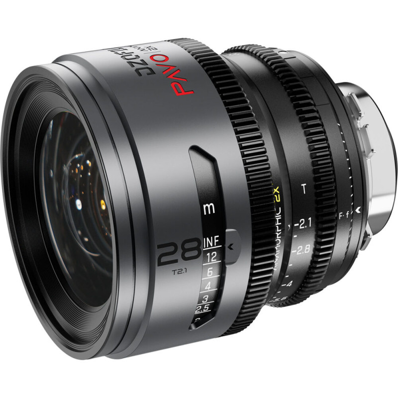 Об'єктив DZOFILM Pavo 2x anamorphic Prime 28mm T2.1-Neutral Coating- PL&EF mount (feet) (DZO-PA2821PLIN)