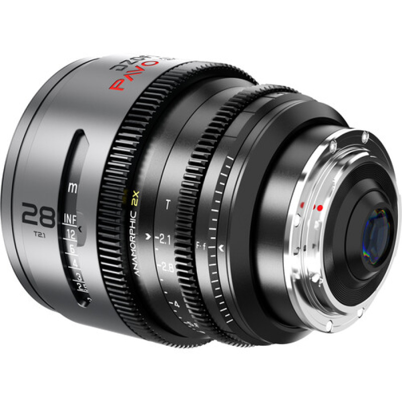 Об'єктив DZOFILM Pavo 2x anamorphic Prime 28mm T2.1-Neutral Coating- PL&EF mount (feet) (DZO-PA2821PLIN)
