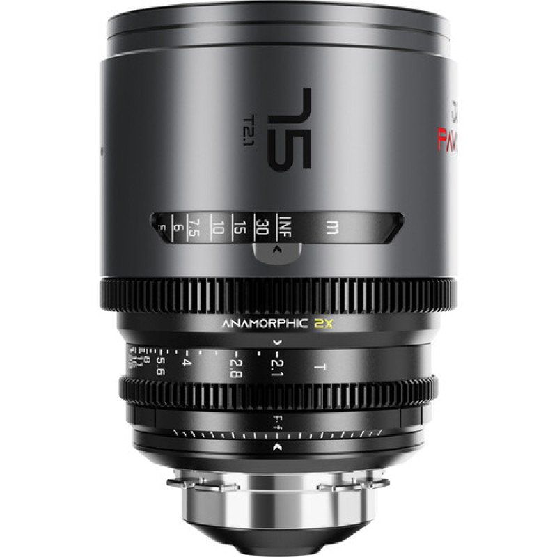Об'єктив DZOFILM Pavo 2x anamorphic Prime 75mm T2.1-Neutral Coating- PL&EF mount (feet) (DZO-PA7521PLIN)