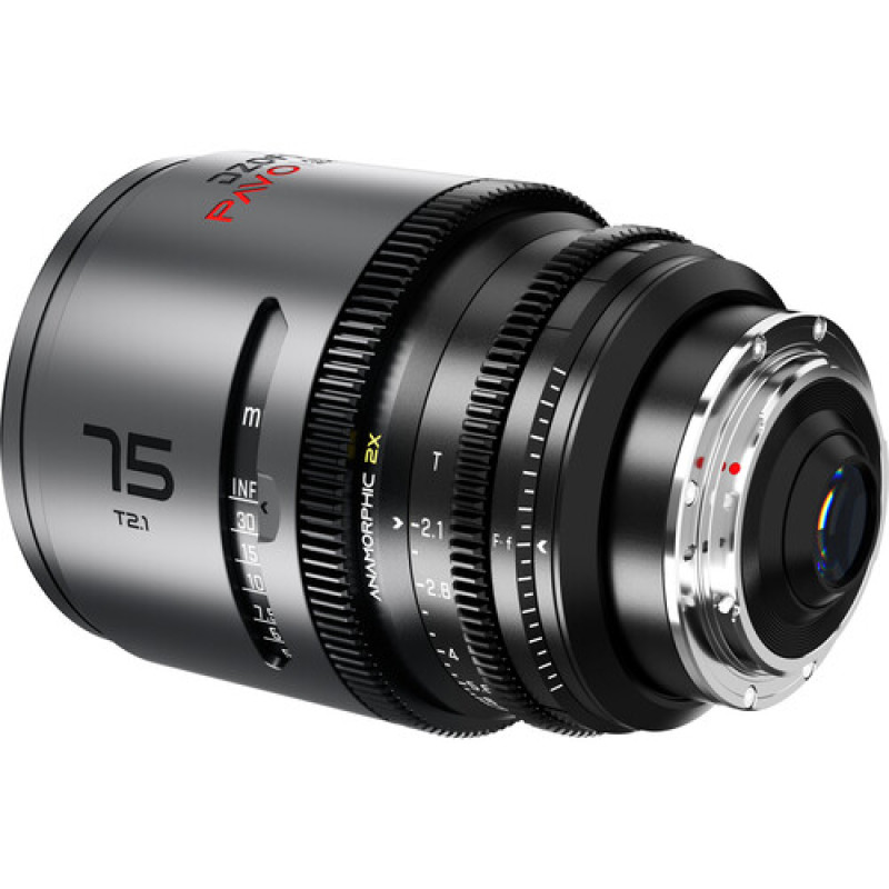 Об'єктив DZOFILM Pavo 2x anamorphic Prime 75mm T2.1-Neutral Coating- PL&EF mount (feet) (DZO-PA7521PLIN)