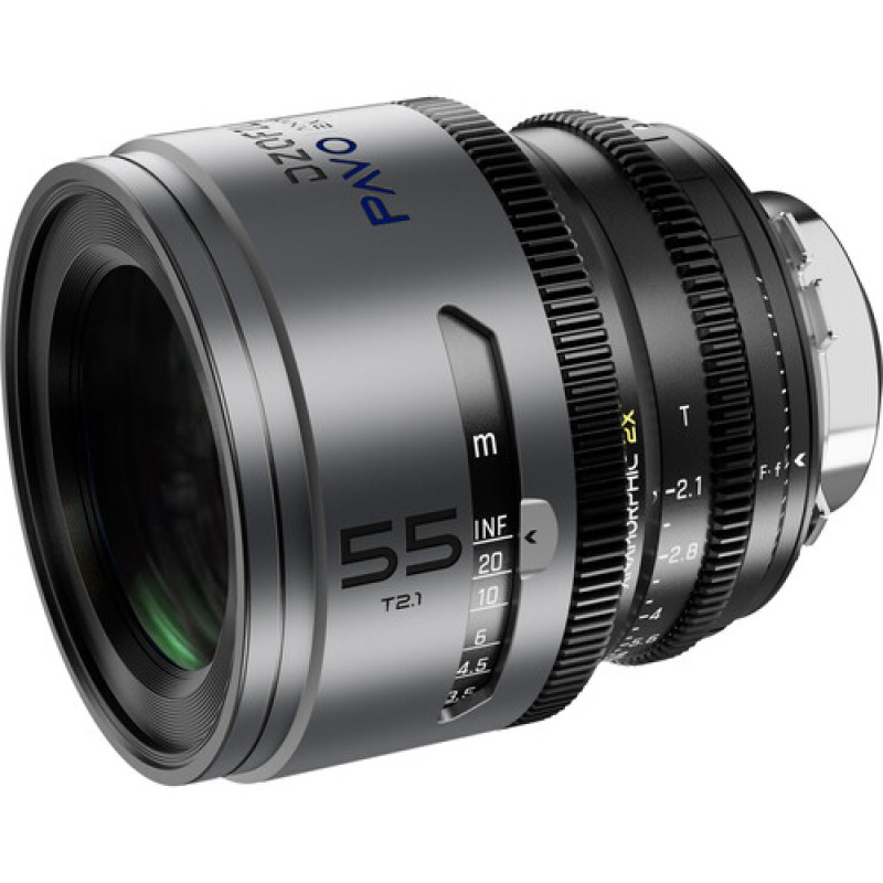 Об'єктив DZOFILM Pavo 2x anamorphic Prime 55mm T2.1-Blue Coating- PL&EF mount (feet) (DZO-PA5521PLIB)