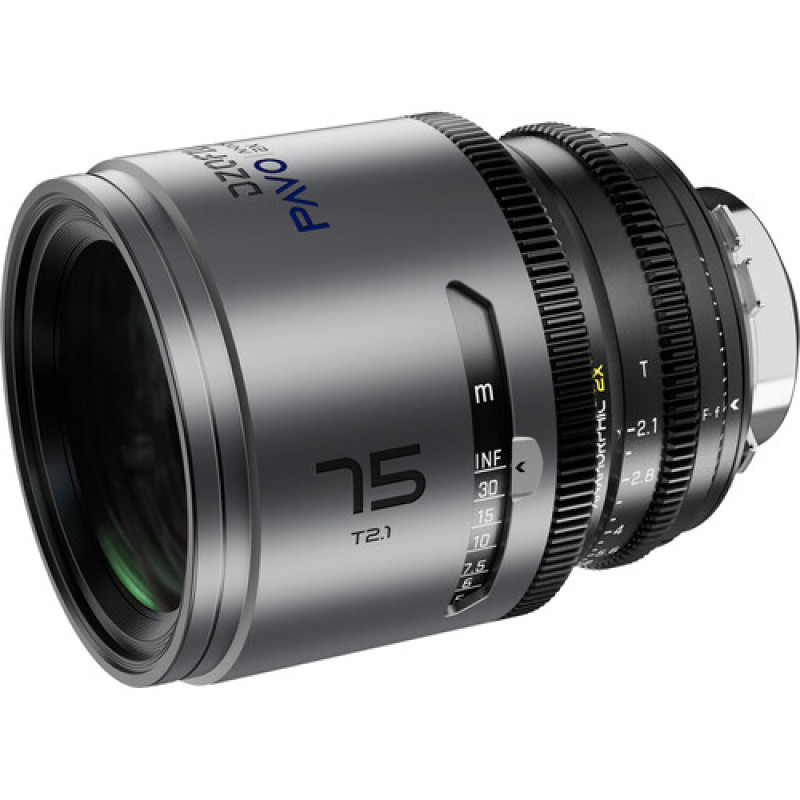 Об'єктив DZOFILM Pavo 2x anamorphic Prime 75mm T2.1-Blue Coating- PL&EF mount (feet) (DZO-PA7521PLIB)