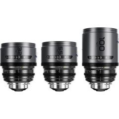 Объективы DZOFILM Pavo 2x anamorphic Prime B set 32/55/100mm T2.1 -Blue Coating- PL&EF mount (feet) (DZO-PAB3PLIB)