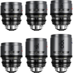 Об'єктиви DZOFILM Pavo 2x anamorphic 6-lens set 28/32/40/55/75/100mm T2.1 -Neutral Coating- PL&EF mount (feet) (DZO-PA6PLIN)