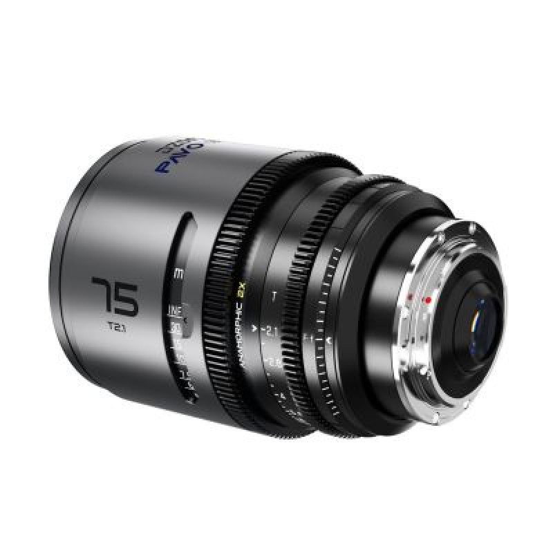 Об'єктив DZOFILM Pavo 2x anamorphic Prime 75mm T2.1-Blue Coating- PL&EF mount (meter) (DZO-PA7521PLMB)