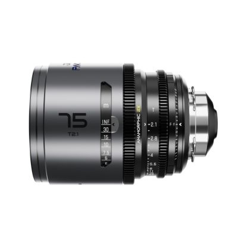 Об'єктив DZOFILM Pavo 2x anamorphic Prime 75mm T2.1-Blue Coating- PL&EF mount (meter) (DZO-PA7521PLMB)