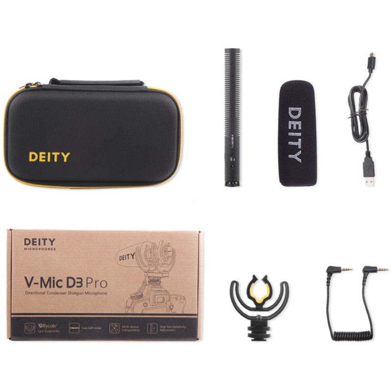 Мікрофон Deity Microphones V-Mic D3 Pro Supercardioid On-Camera Shotgun Microphone with Rycote Lyre Suspension