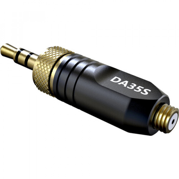 Deity Microphones DA35S Microdot to Locking 3.5mm Adapter for Sony Transmitters (Black)
