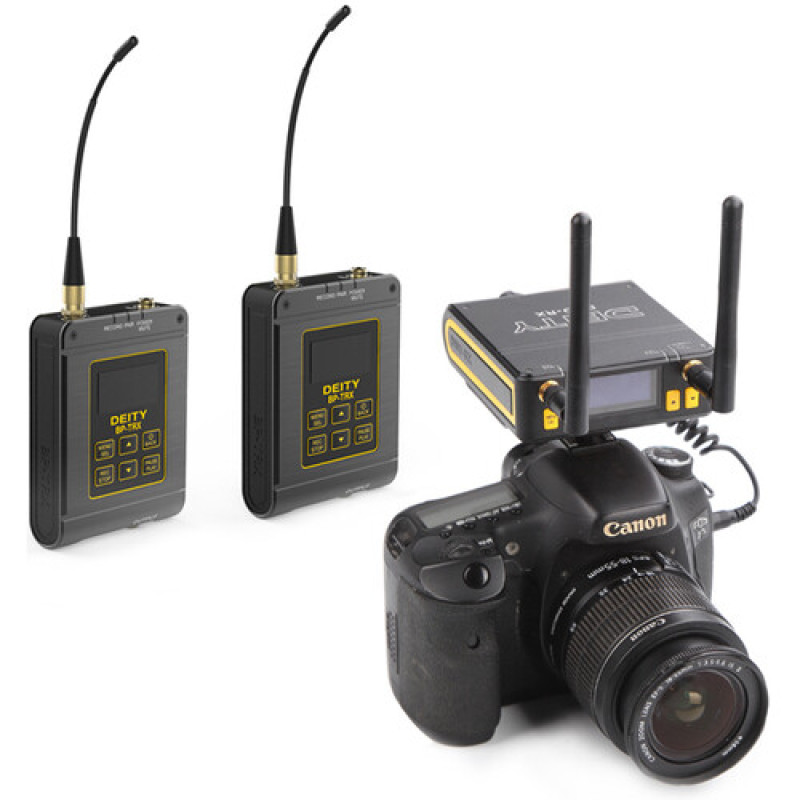 Deity Microphones Connect Deluxe Kit 2-Person Wireless Omni Lavalier Microphone System with Back-Up Recording (2.4 GHz)