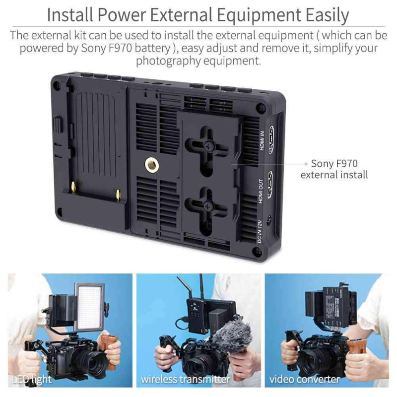FeelWorld F5 PRO V2 сенсорний накамерний монітор 5.5 "дюймовий