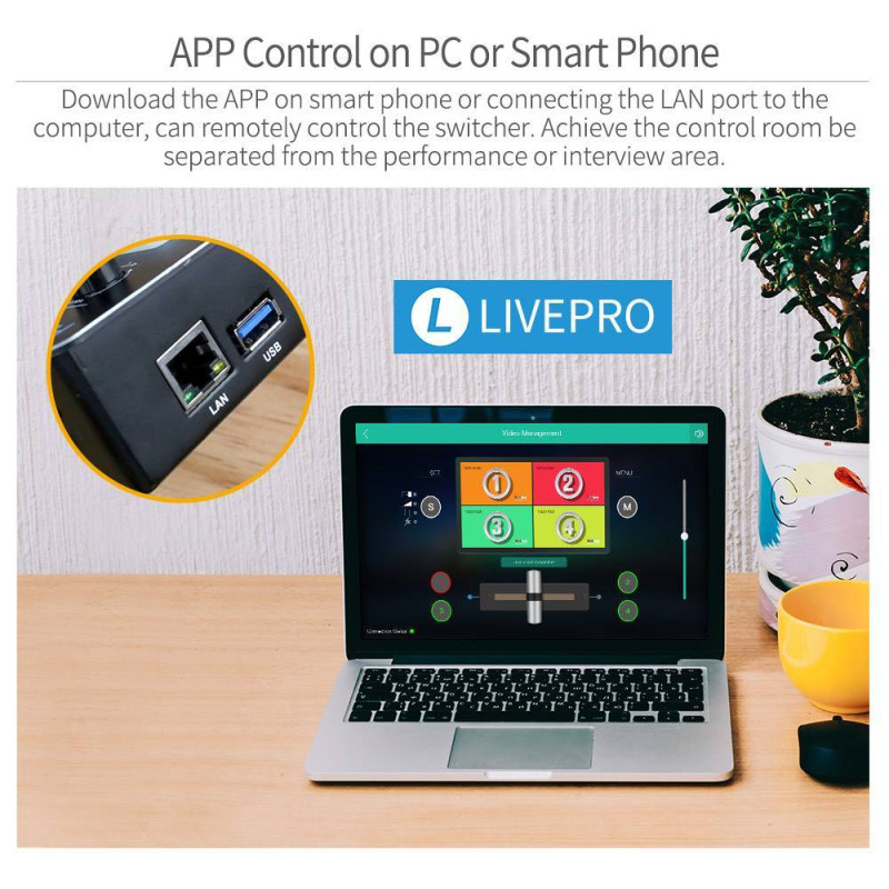 Мультикамерний відеомікшер FEELWORLD LIVEPRO L1