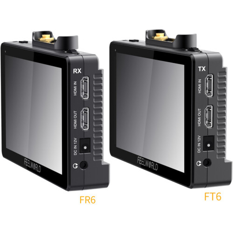 FeelWorld Two 5.5" On-Camera Monitors with Wireless Transmitter & Receiver System