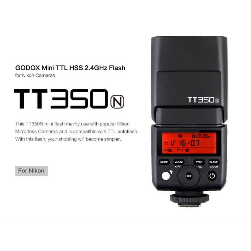Спалах Godox TT350N для Nikon