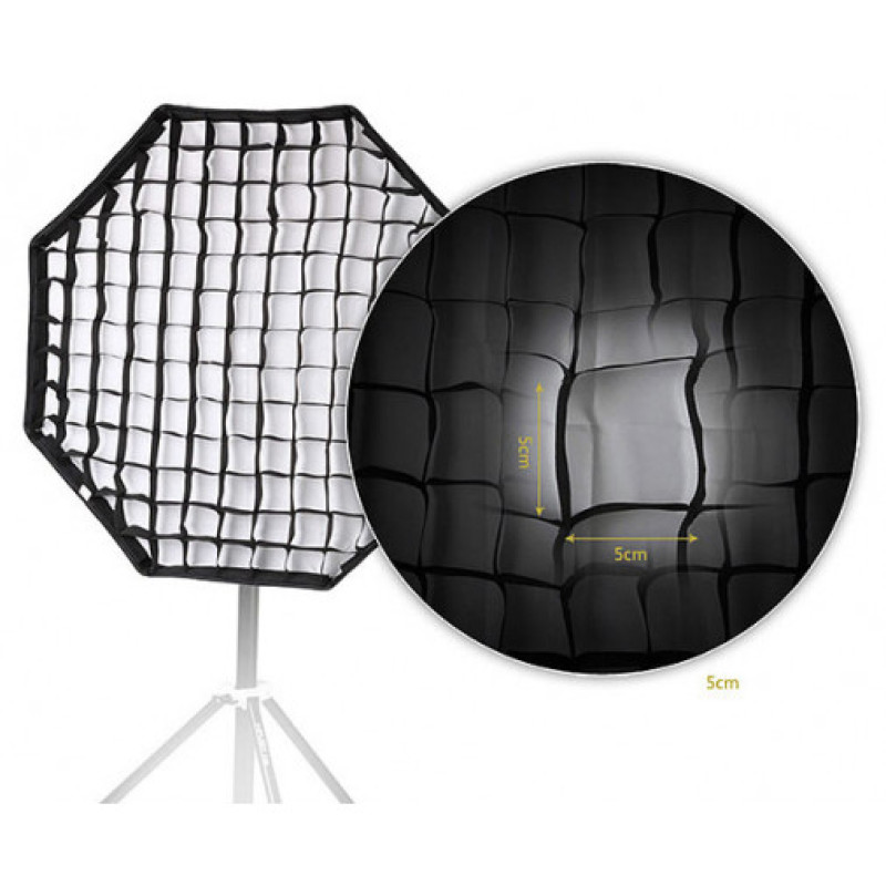 Софтбокс зонт октагон с сотами Godox SB-GUE 120 (grid)(120см)