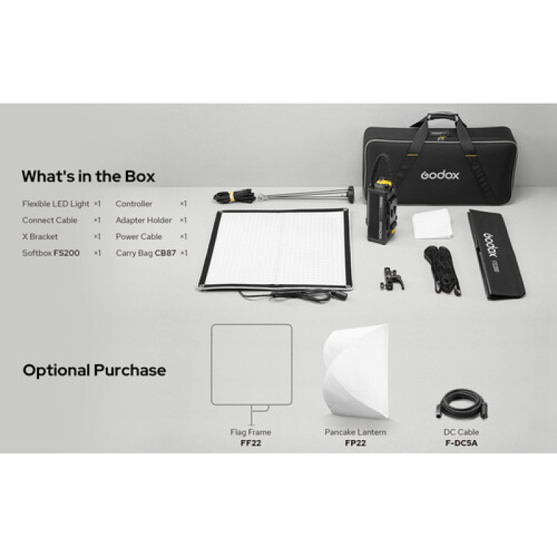 Гибкий свет Godox KNOWLED F200Bi Bi-Color LED Light Panel (631*650 мм)