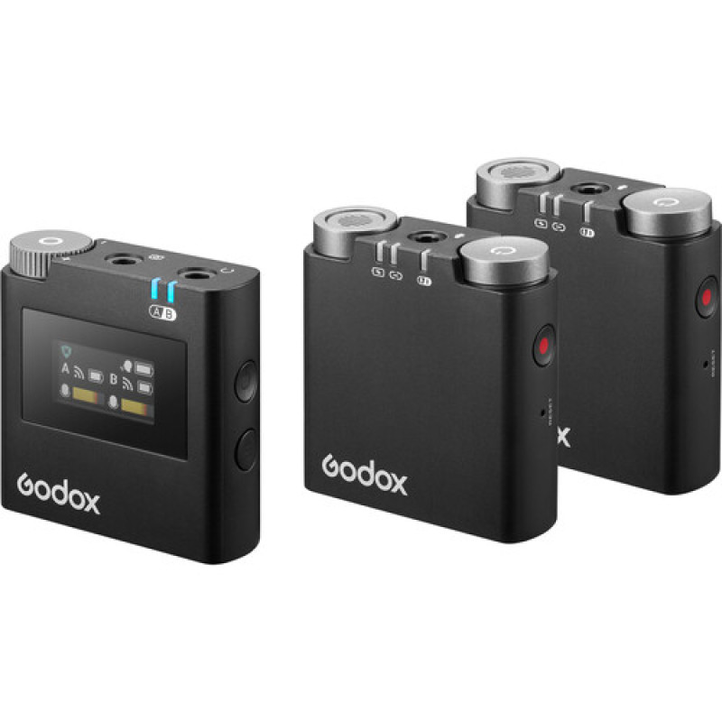 Мікрофонна система Godox Virso M2 2персони Wireless Microphone System for Cameras and Smartphones