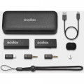 Беспроводная микрофонная система Godox MoveLink Mini LT для камер і пристроїв iOS (2,4 ГГц, чорний)