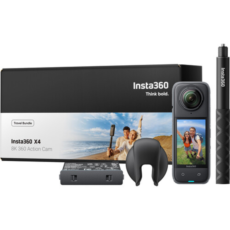 Панорамна камера Insta360 X4 360° 8K (Travel Kit)