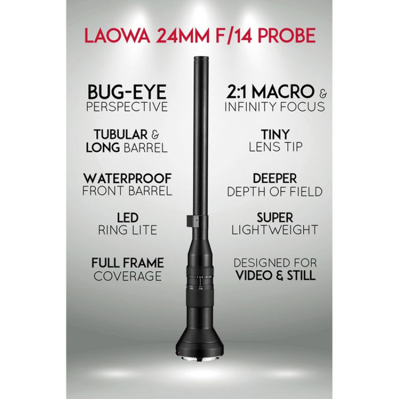 Об'єктив Venus Optics Laowa 24mm f/14 Probe Lens for Nikon F