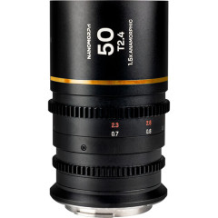 Venus Optics Laowa Nanomorph 50mm T2.4 1.5x S35 Anamorphic Lens (PL/EF Mounts, Amber)