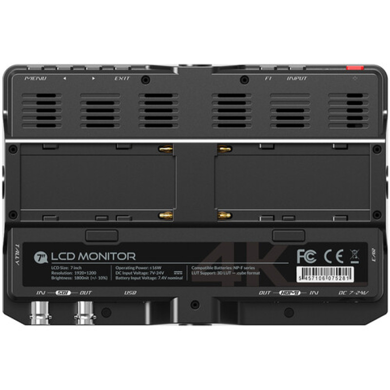 Монітор Lilliput H7S 7" 4K HDMI/3G-SDI Ultra-Bright On-Camera Monitor