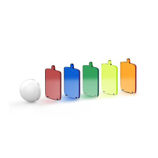 MIRFAK Moin Lighting Sphere Diffuser with Color Filters