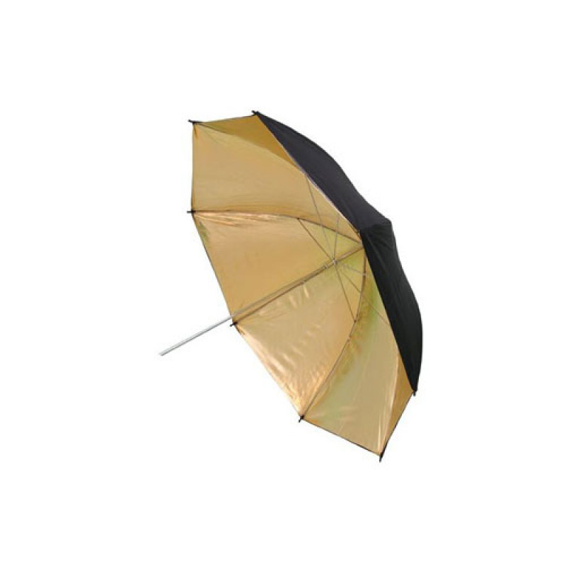 Студійна парасолька Mingxing 152 см чорна із золотим (48053)