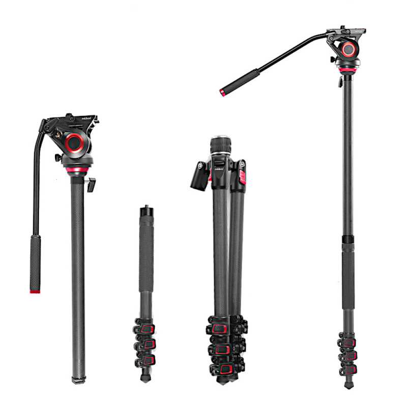 Карбоновий штатив-монопод Miliboo MTT501CF Kit з гідравлічною головкою MYT801