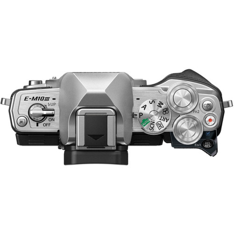 Olympus OM-D E-M10 Mark III Mirrorless Micro Four Thirds Digital Camera (Body Only, Silver)