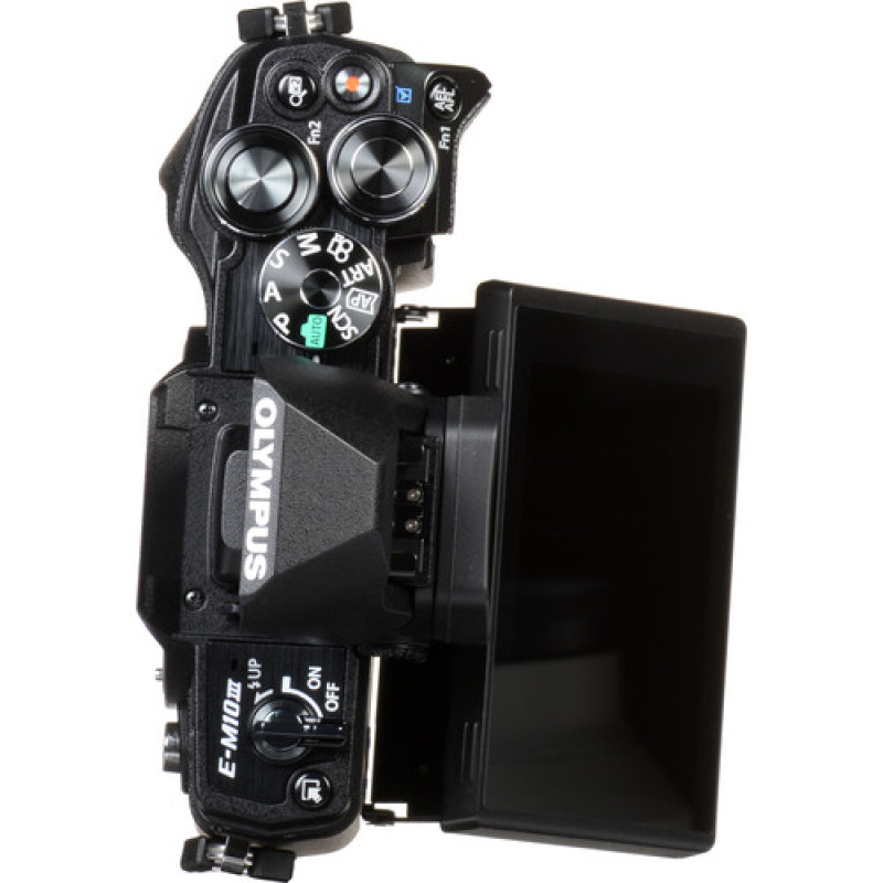 Olympus OM-D E-M10 Mark III Mirrorless Micro Four Thirds Digital Camera (Body Only, Black)