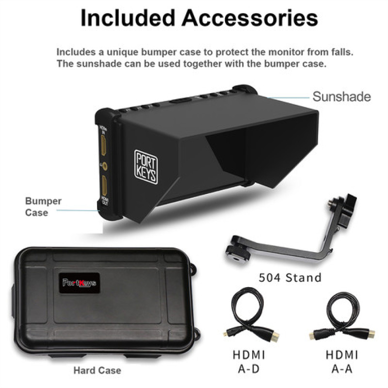 Накамерний монітор PORTKEYS P6 5.5" 4K HDMI  3D LUT