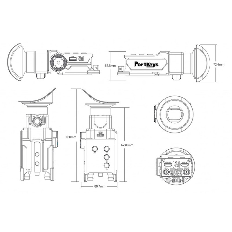 Видоискатель PORTKEYS OEYE-3G Electronic Viewfinder