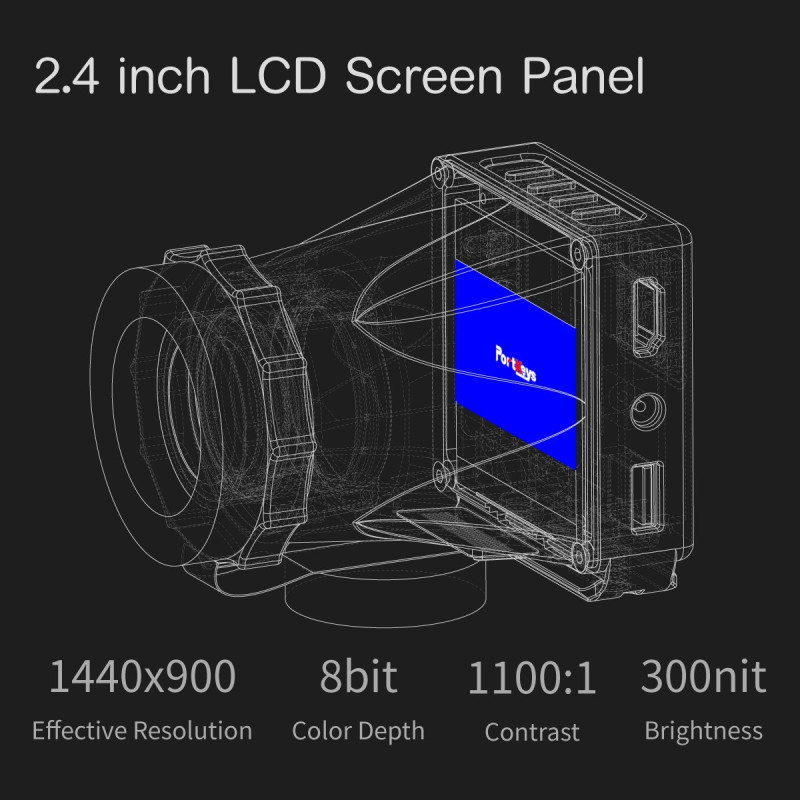 Електронний видошукач PORTKEYS LEYE 4K HDMI LCD