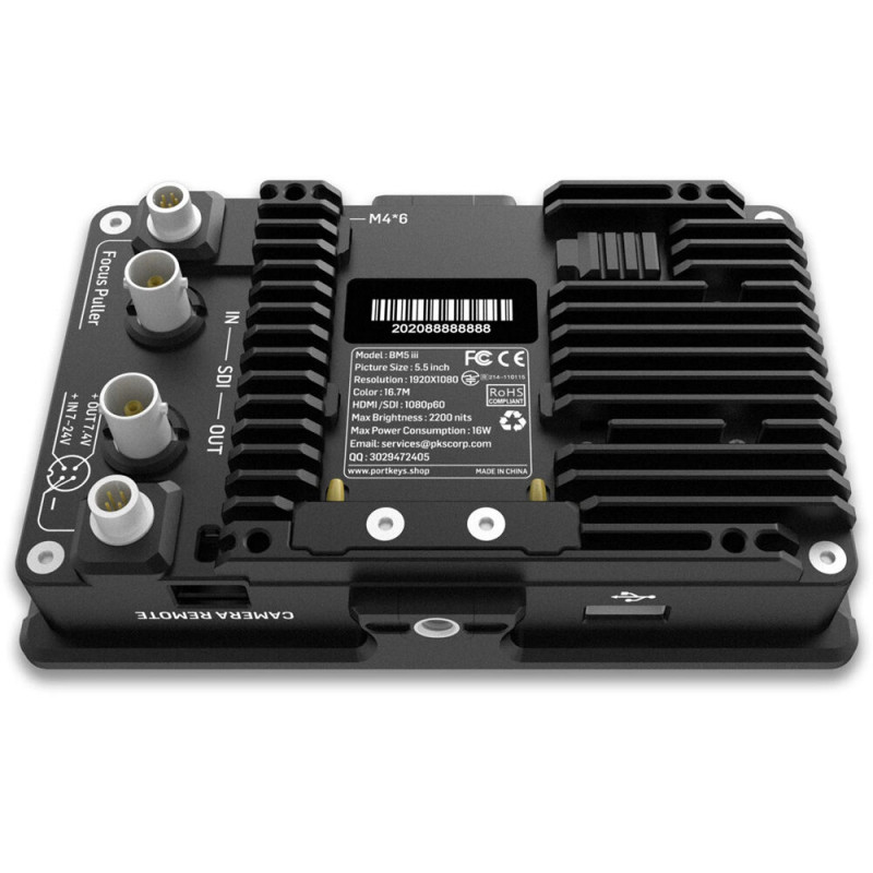 Накамерний сенсорний монітор PORTKEYS BM5 III WR 5.5" HDMI Touchscreen Monitor with Camera Control for RED KOMODO