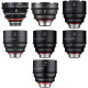 Набір з 7 об'єктивів Rokinon Xeen 14, 16, 24, 35, 50, 85, 135 мм Cine (Canon EF)