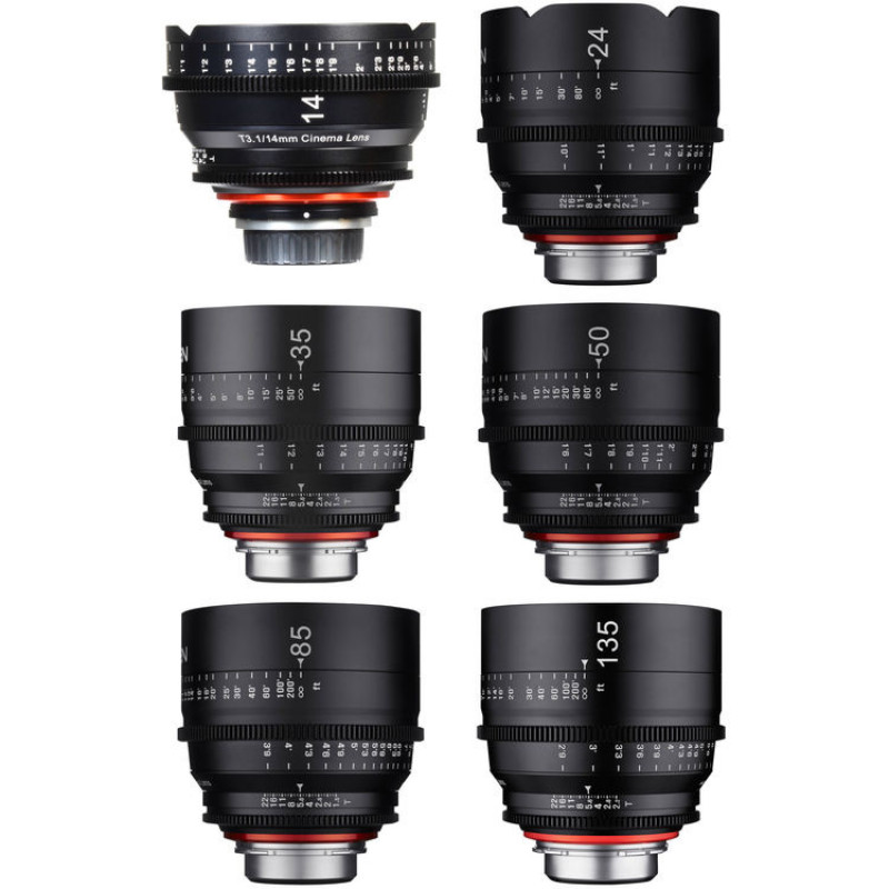 Rokinon Xeen 14, 24, 35, 50, 85, 135mm Cine 6 Lens Bundle (Canon EF)