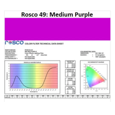 Фильтр Rosco E-Colour+ 049 Medium Purple Roll