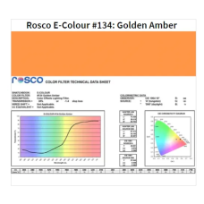 Фільтр Rosco E-Colour+ 134 Golden Amber Roll 