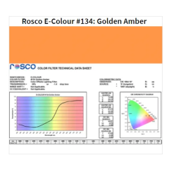 Фільтр Rosco E-Colour+ 134 Golden Amber Roll 